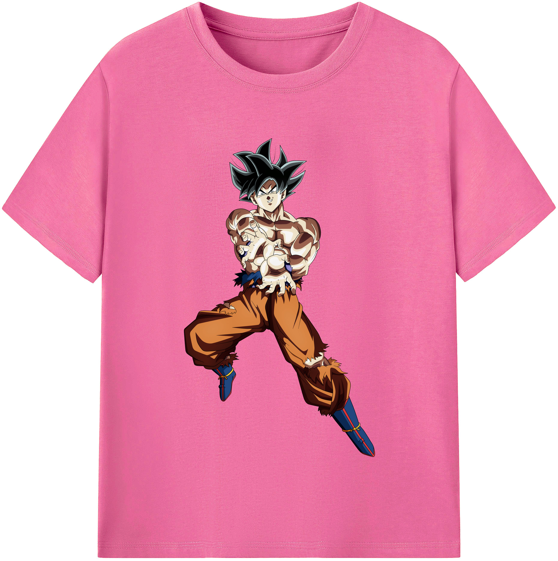 （画像用） ドラゴンボール 孫悟空（そん ごくう）Son Goku カカロット DRAGON BALL Kakarotto レディースカジュアルプリントTシャツ（綿100％）